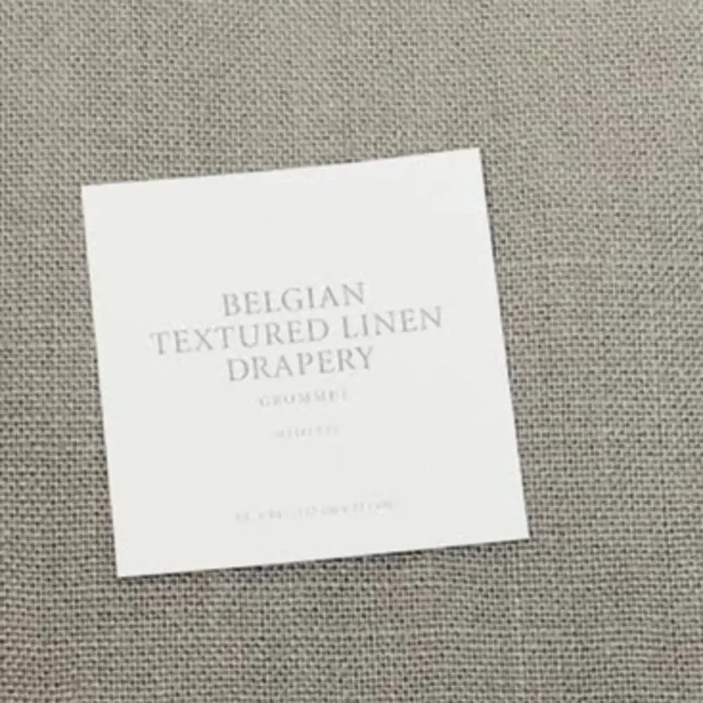 NEW! Restoration Hardware Textured Belgian‎ Linen Drapery 50